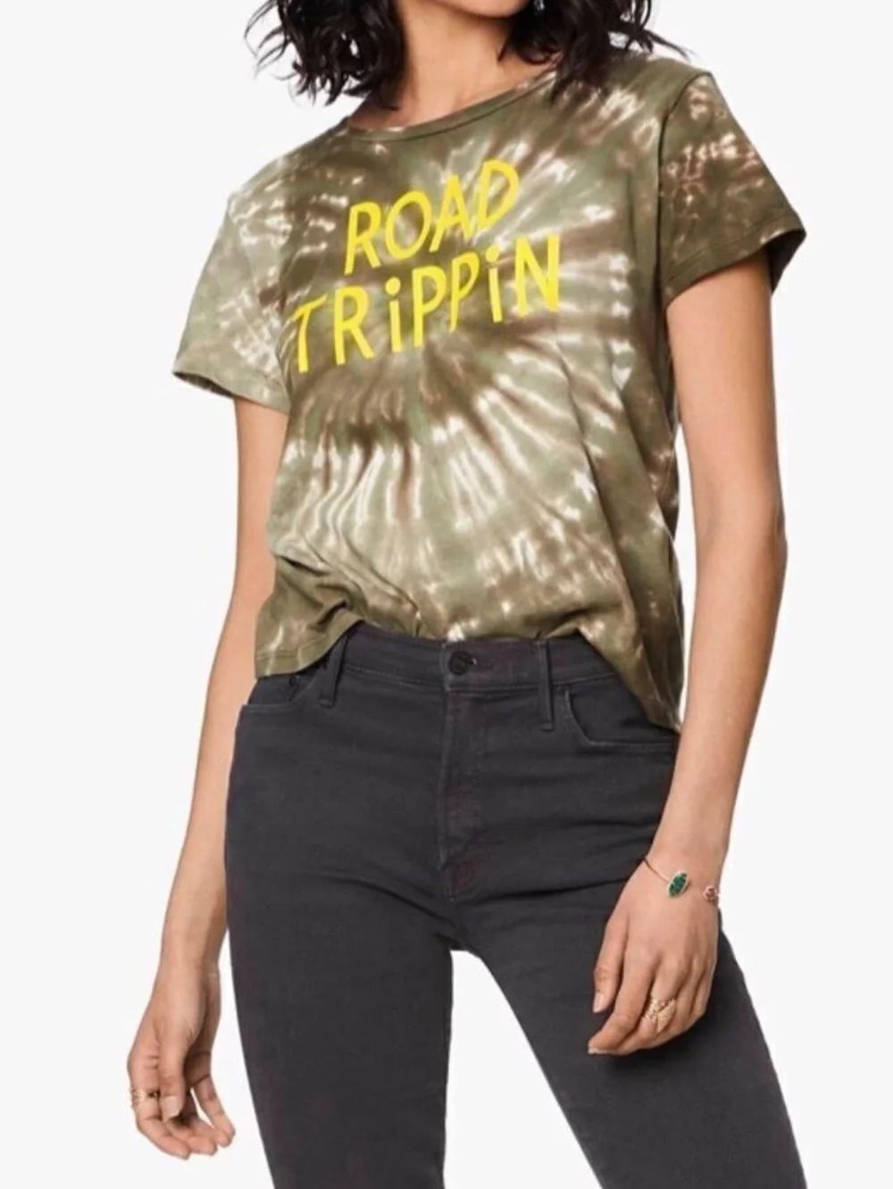 Mother ITTY BITTY GOODIE GOODIE TIE DYE TEE SHIRT IN ROAD TRIP Size Small